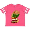 thumbnail image 3 of Inktastic Well-Read Cute Gold Dragon Reading Books Boys or Girls Toddler T-Shirt, 3 of 5