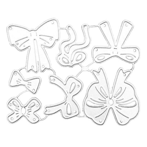 Knotted-Bow Cutting Dies Embossing Die-Cuts Templates for Card Making Paper Crafts Scrapbooking Album