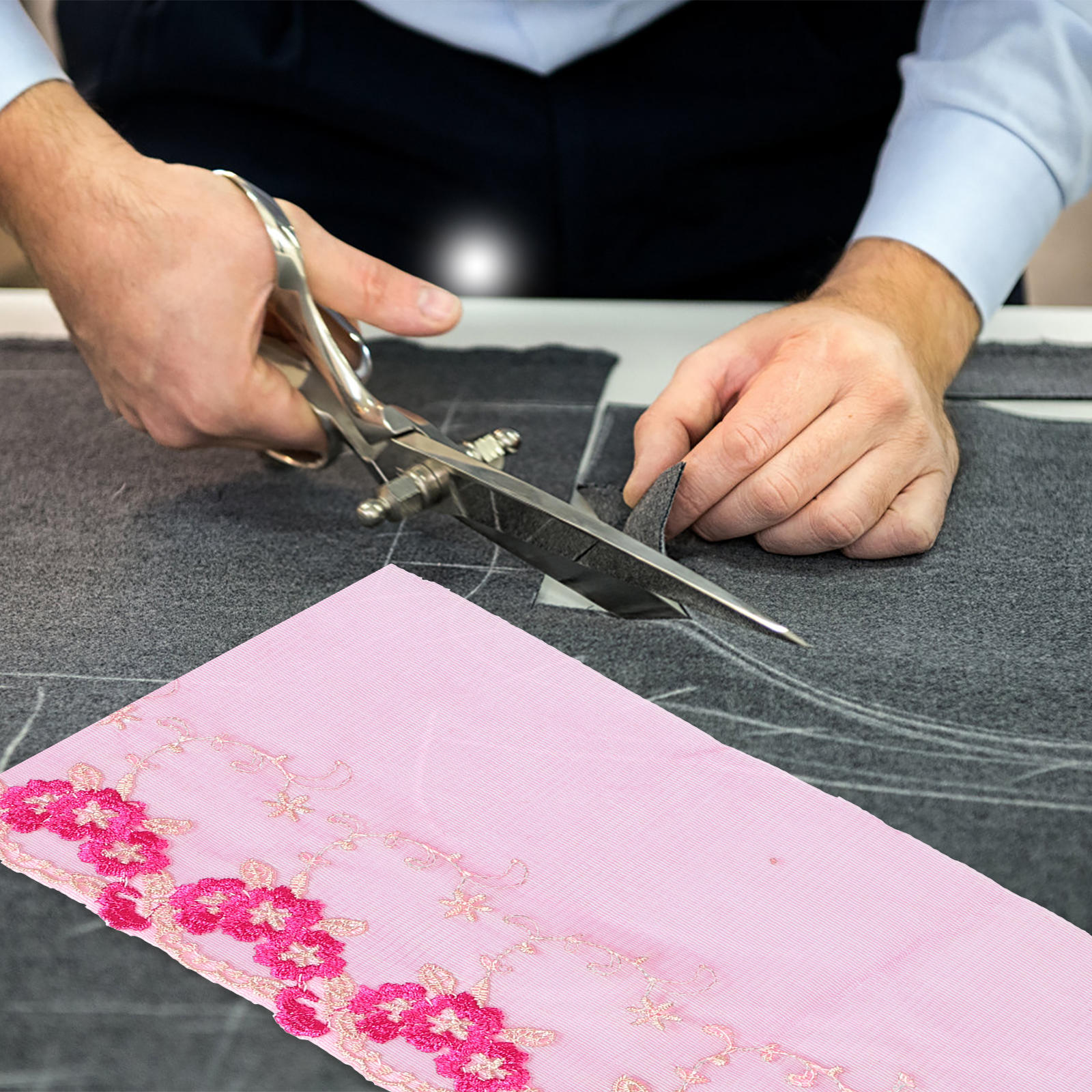 BESTYASH Soft Rosy Stretchy Lace Tape for Wedding Veil Trim and Unique Sewing Embellishment