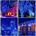 Meteor Shower Lights Christmas Lights LED Falling Rain Lights 20cm 10 Tubes Icicle Snow Raindrop
