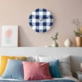 thumbnail image 3 of Wall Clock Blue White Buffalo Plaid Clocks PVC Silent Non-Ticking Battery Operated Decorative Classic Checked Round Clock for Home Living Room Kitchen Bedroom Office School Wall Decor 10 Inch, 3 of 9