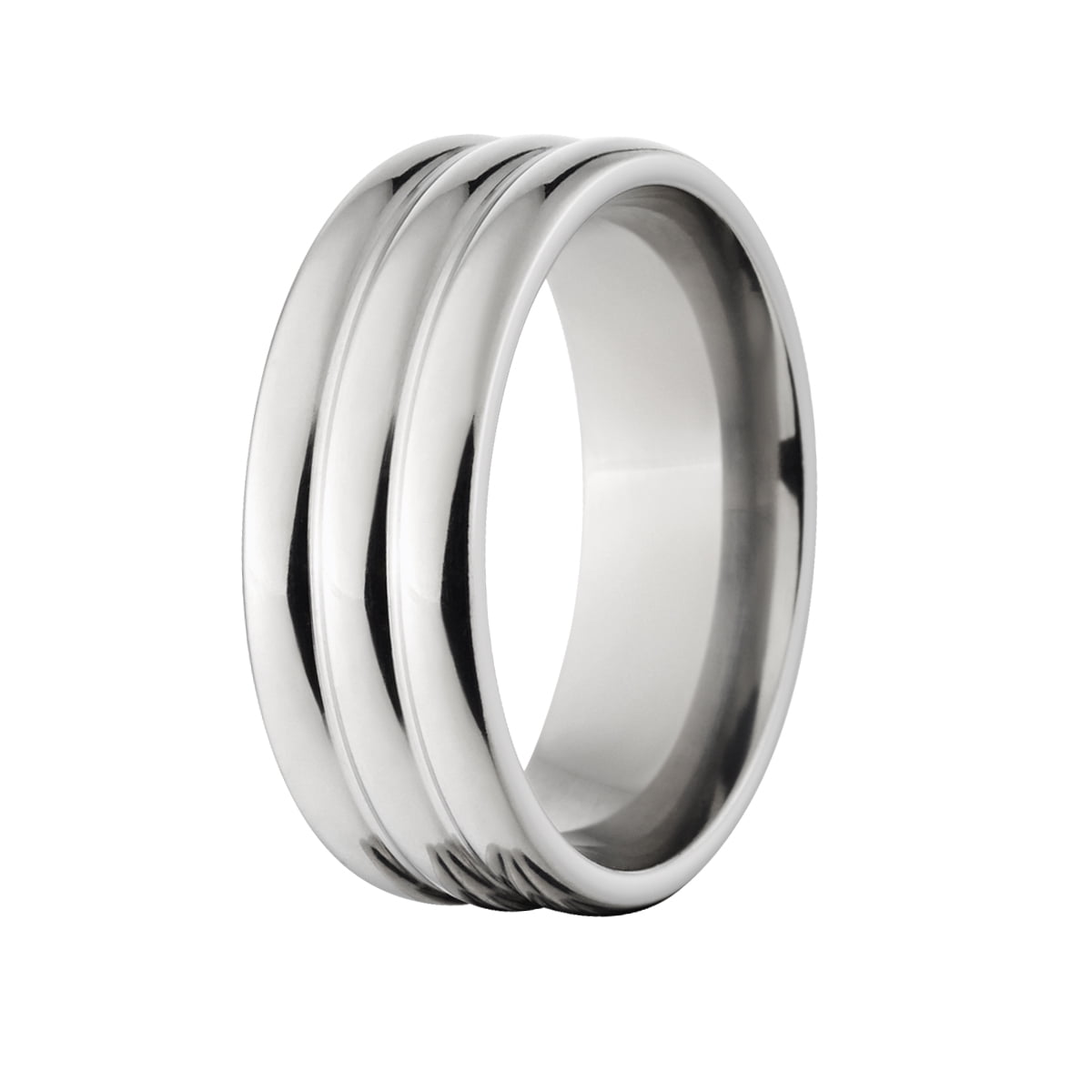 7mm Domed Stainless Steel Ring