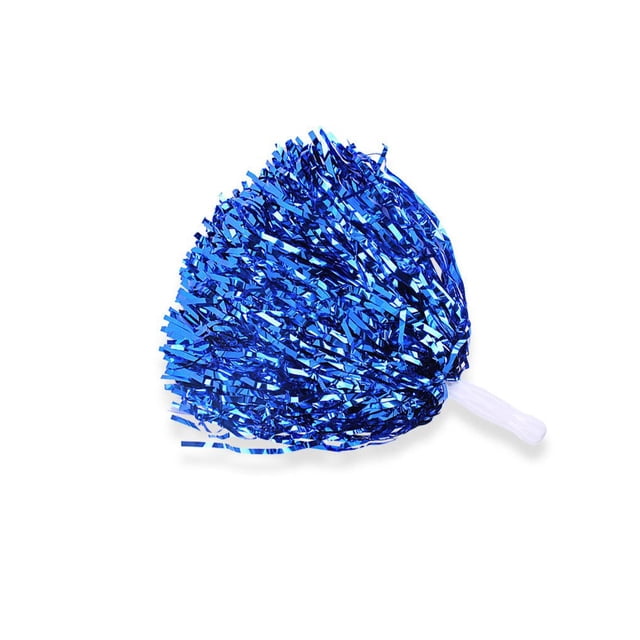 Bewildely Paquete de 2 pompones de porristas, deportes escolares, Club, música, competición de baile, pompones de animadora, decoración de fiesta para Kits de decoración para fiestas Azul Bewildely HA071141-03