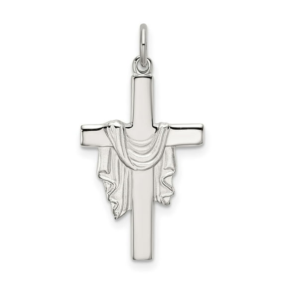 Timeless Sterling Silver Cross Pendant Necklace for Men and Women with Satin Finish and Polished Detail Christian Symbol for Faith and Daily Wear