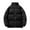 Black jacket for Men, variant on HAPIMO Sales Fall Winter Fashion Jackets for Men,Men's Zipper Thicken Solid Color Warm Stand-up Collar Winter Padded Cotton Jacket with Pocket Gray M