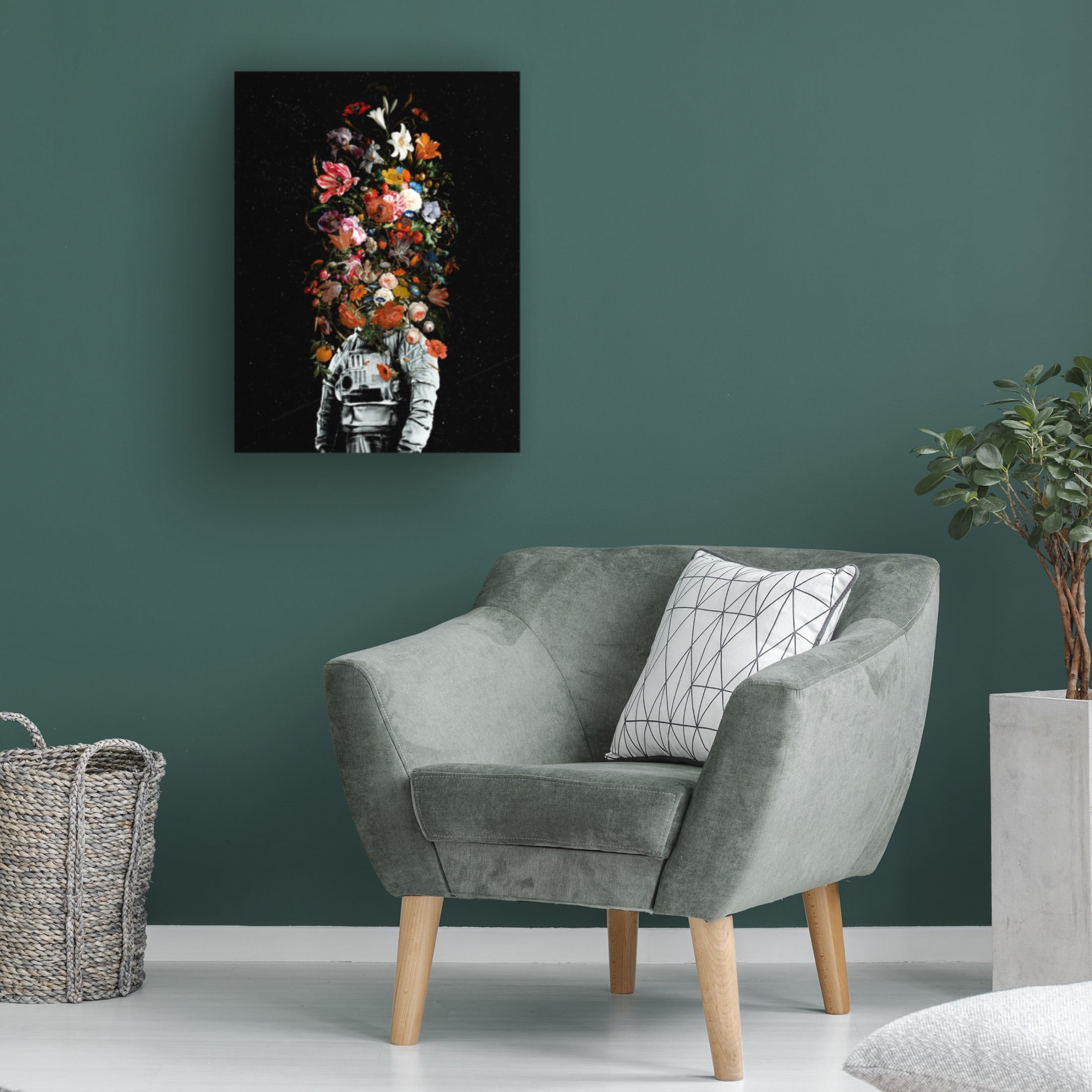 Canvas Wall Art - Francis Minoza 'Full Bloom' Wall Art for Living Room, Bedroom, or Office Décor by Trademark Fine Art - 35 x 47 Inches