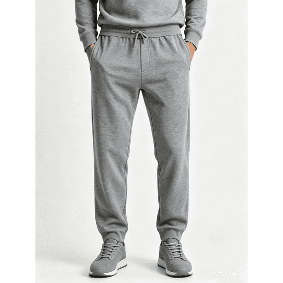 Zynoxe Sweatpants for Men with Pockets Comfort Elastic Drawstring Waist Mens Fall Sweatpants Versatile Outdoor Lightweight Sweatpants Fashionable Solid Color Workout Joggers Pants S