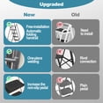 thumbnail image 4 of Folding step stool with bandwidth anti slip pedals and tool trays, lightweight and portable steel step stool, perfect for kitchen and home, indoor and outdoor use, sturdy steel steps (6 levels), 4 of 10