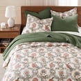 thumbnail image 2 of Set de edredón Levtex Home, punto de cruz, color verde bosque, tamaño king, 2 of 7