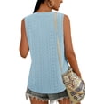 thumbnail image 4 of Sleeveless Women V Neck Lace Tank Tops Cami Shirt, 4 of 5