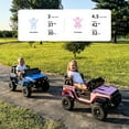 thumbnail image 4 of Hikiddo 4WD Kids Ride on Truck Car, 12V 7Ah Ride on Toy Electric Cars for Kids w/ Remote, Bluetooth, 4x75W Motors - Blue, 4 of 10