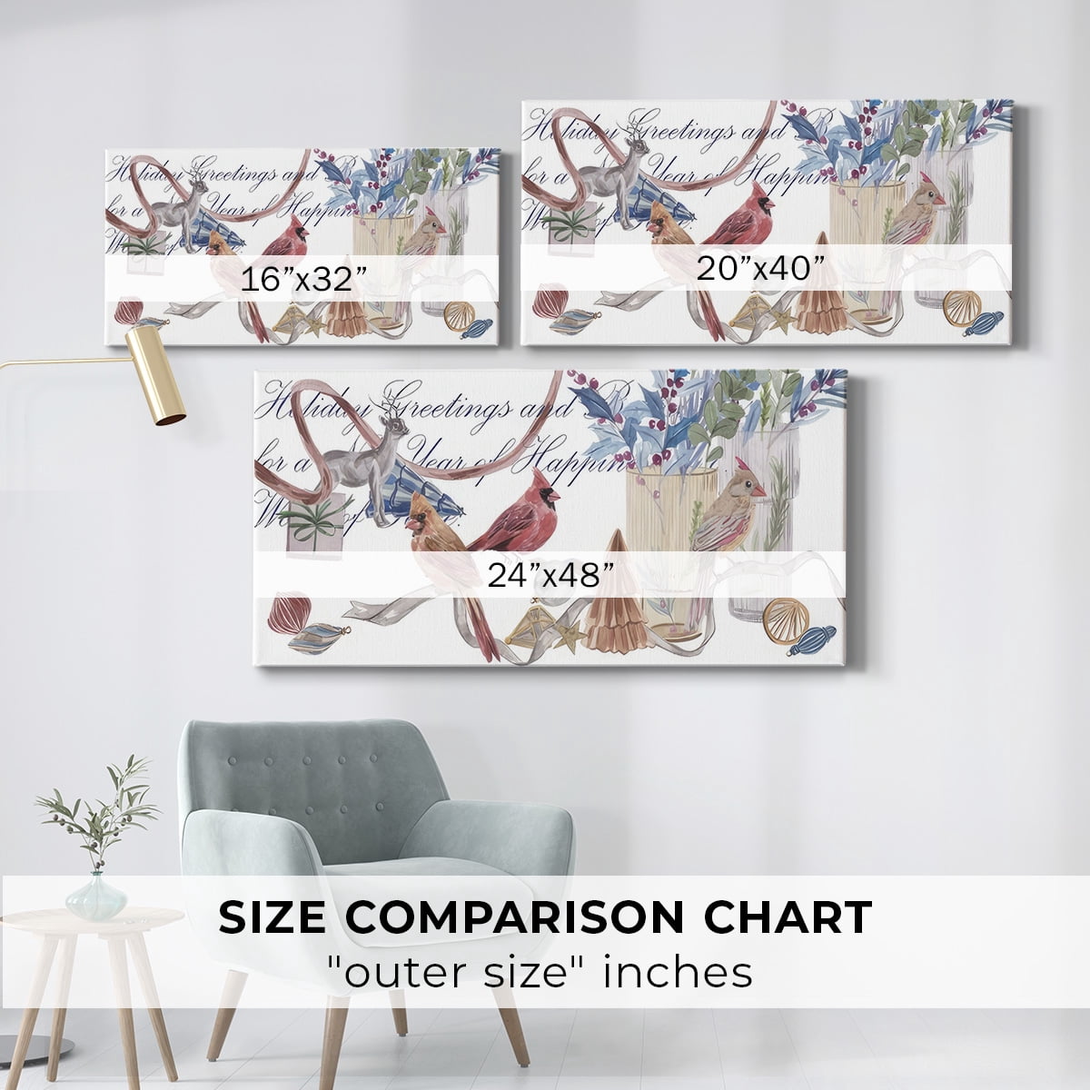 Warm Wishes Collection D- Gallery Wrapped Canvas