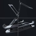 thumbnail image 4 of Laptop Stand for Desk, Adjustable Laptop Stand Holder Portable Laptop Riser with Multi-Angle Height Adjustable Computer Stand for MacBook Air/Pro and More Notebooks 10-17.3"-Black, 4 of 5