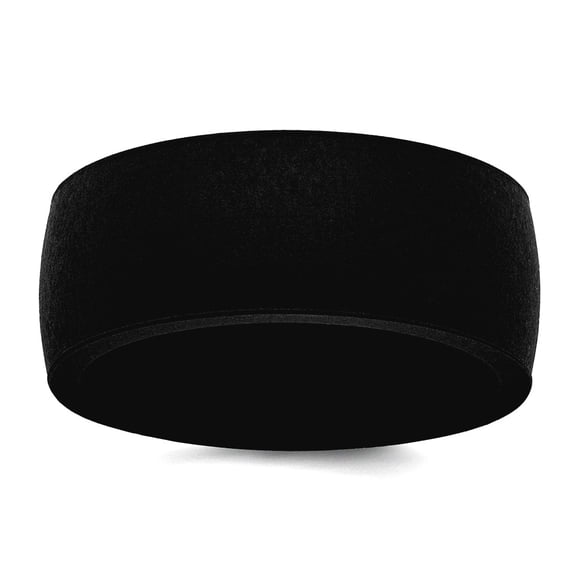 Silicone Black 8.70mm Flat Edge Band Size 10 Ring for Women and Men