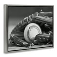 thumbnail image 4 of Stupell Industries Baseball Mitt & Ball Sports Photography Gray Floater Framed Canvas Art Print Wall Art, 31 x 25, 4 of 10