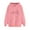 Pink, variant on Mikilon Women Loose Long Sleeve Sweatshirt Pumpkin Hooded Hoodie Sweatshirt Blouse