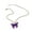 Purple Anklet, variant on Xinyolin Elegant Multicolor Alloy Butterfly Pendant Bracelet Anklet Women's Jewelry Gift