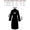 thumbnail image 3 of LOFIR Womens Soft Hooded Plush Robe, Luxury Fluffy Robe Long Fleece Spa Bathrobe for Women (L, Black), 3 of 6