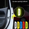 thumbnail image 4 of Car Wheel Hub Reflective Stripes Door Safety Opening Warning Sticker Tape Auto Rear Warning Reflective Tape Car Accessories, 4 of 9