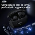 thumbnail image 3 of Acer Wireless Earbuds Bluetooth 5.4 – 13mm Drivers with Deep Bass, AI Noise Cancelling Dual Mic, 20H Playtime, Quick Charge, Secure Comfort Fit In-Ear Earphones for Calling, Work, Travel, 3 of 11