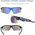 thumbnail image 2 of Gafas de Sol Deportivas Unisex, Lentes Irrompibles PC, Protección UV400, Diseño Aerodinámico, Ultraligeras 35g, Running, Ciclismo, 2 of 6