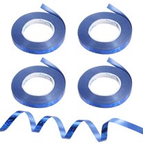 Curling Ribbon Crimped Balloon String 3/16" 11 Yards 4 Roll for Party Decoration Gift Blue