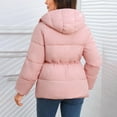 thumbnail image 4 of iHPH7 Puffer Jacket Puffer Coat Women Winter Outfits for Women Winter Clothing for Women Parkas for Women's Outerwear Winter Parka for Women Pink XL, 4 of 7