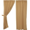 thumbnail image 6 of VHC Brands Simple Life Flax Khaki Country Farmhouse Window Curtain Short Panel Set of 2 63x36, 6 of 8