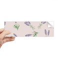 thumbnail image 1 of Autocollant Pare-Chocs Rectangulaire Fleur Nœud Lavande Bleue pour Fenêtre de Carnet, 1 of 1