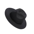thumbnail image 1 of Thinsony M Lightweight Fedora Sun Hat For Cool And Stylish Look Easy To Carry Acrylic Wide Brim Hat Cap black 1Set, 1 of 6