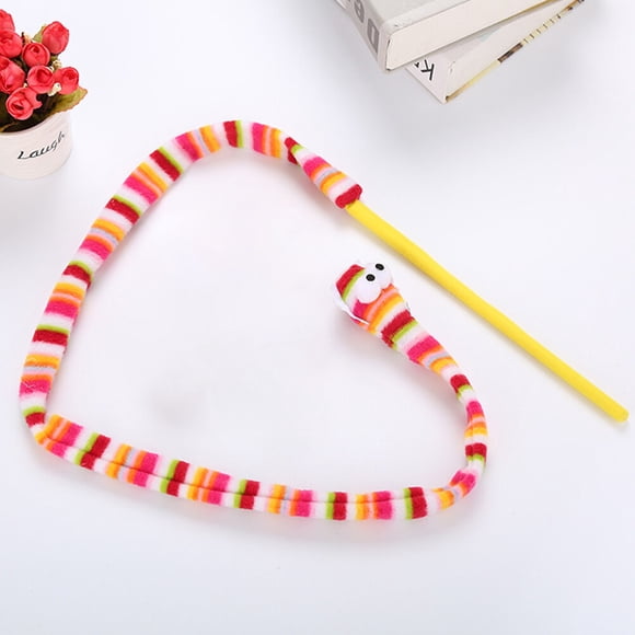 IFANLANDOR Playful Cat Toy Cat Toy Wand Multi Colored Bamboo Entertainment Bonding Time 1 Set
