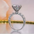 thumbnail image 3 of Forever Jewels 3Ct Round Cut Moissanite Women Wedding Engagement Ring 14K White Gold Plated, 3 of 3
