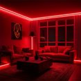 thumbnail image 4 of Dosaele 1pc/2pcs Bedroom Red LED Light USB Connector 5V 1m-5m/3.28ft-16.4ft Key Switch Control  Neon Cable Light  Cut  Home Decoration Halloween Christmas Decoration, 4 of 7