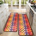 thumbnail image 4 of Kitchen Rugs Sets Of 2,Colorful Geometric Pattern Anti Fatigue Kitchen Mat Rugs Non Slip Washable,Decorative Kitchen Floor Mats for Kitchen,Sink,Laundry,17"x47"+17"x47", 4 of 5