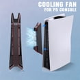 thumbnail image 3 of The PS5 Console Accessory Is Only Compatible with The Original PS5 Model. The Plug-And-Play Cooling Fan Features a USB 2.0 Port with a Blue Indicator Light at The Back to Show Its Operational Status, 3 of 7