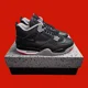 thumbnail image 1 of Ni - ke Ni - ke Air Jordan 4 Retro Bred Reimagined 2024 Size 9 Men's/10.5 Women's Cement, 1 of 5