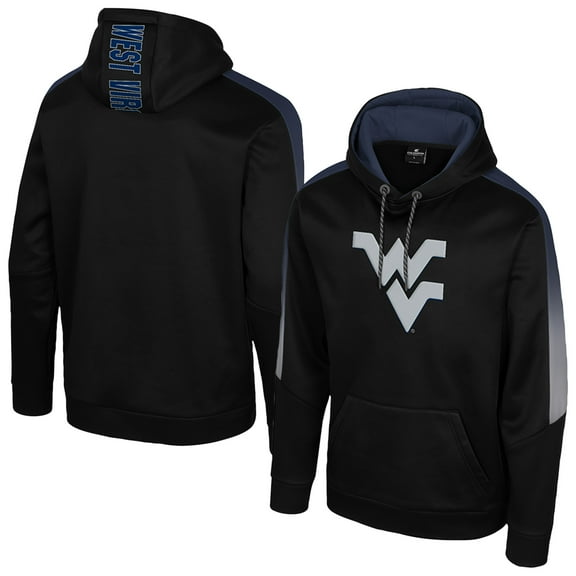 Men's Colosseum Black West Virginia Mountaineers The Gang Blackout Hoodie