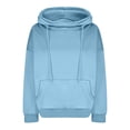 thumbnail image 4 of Pullover Hoodie Women, Girls Sweatshirts and Hoodies Plain Sweatshirt Tracksuits Essential Long Sleeve Gym Top with Pocket Drawsting for Gym, Lightweight Workout, Running, Daily Leisure, 4 of 6