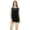 thumbnail image 1 of Bimba Blouse Sans Manches en Georgette pour Femmes, 1 of 5