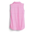 thumbnail image 6 of SCALES Simple Days Sleeveless Womens Polo White, Hot Pink, XLarge, 6 of 9