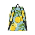 thumbnail image 3 of Naloa Canvas Backpack for Men Women Lemon Print Rucksack Casual Travel Daypack Large and Small Durable College Tote Satchel Bookbag for Teens, 3 of 8