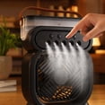 thumbnail image 7 of Misting Air Fan, Fan, Portable Personal Fan, Cooler Fan, 9X7X3 Inch Plug-In Multi-Color Illuminated Mist Fan with Top Water Tank, 5 Nozzle Humidification Cooling Feature,, 7 of 7