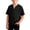 Black, variant on NORO ARK Boys Waffle Knit V-Neck T-Shirt Soft Short Sleeve Casual Top For Kids Khaki Size 4T