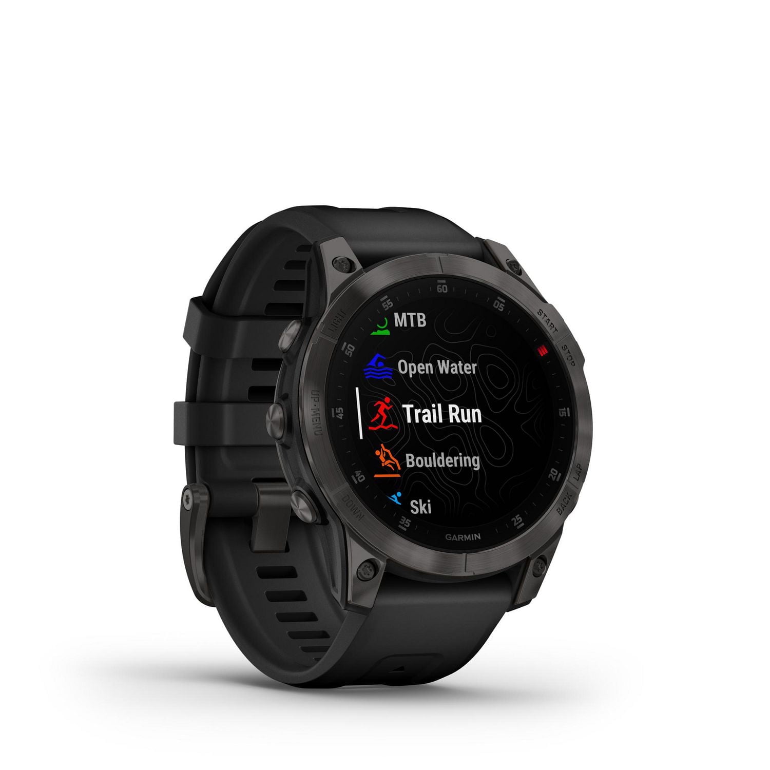 GARMIN EPIX Sapphire (GEN2) GPSスマートウォッチ Garmin Epix Gen 2 Sapphire 47mm GPS Smartwatch, Black Titanium 010