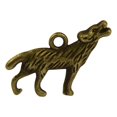 thumbnail image 2 of 30pcs Retro Steampunk 3D Wolf Charm Pendant The DIY Bronze Jewelry Howling, 2 of 7