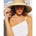 thumbnail image 3 of Sun Visors for Women Wide Brim Straw Hat Ponytail Open Top Packable Sun Hat Women Foldable Beach Hats for Women Summer Travel UV Protection, 3 of 9
