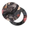 thumbnail image 2 of Balery Moonlit Crow Blossoms Round Bar Stool Seat Covers Velvet Fabric Adjustable Protects from Scratches and Stains for 14-17 Inch Chair-13 inch, 2 of 7