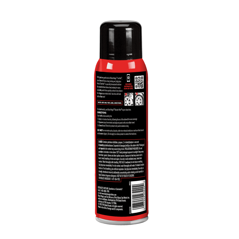 Black Magic Tire Wet Spray, 14.5 oz, Minimal Sling Formula photo 7