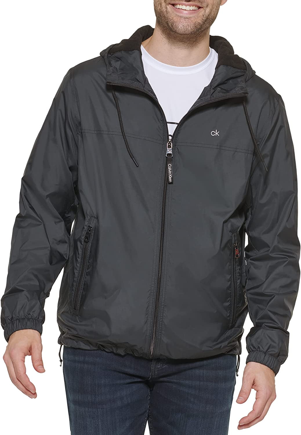 Calvin klein jacket with hood hotsell