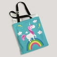 thumbnail image 1 of ABPHQTO Fairy Unicorn Rainbow Horse Pony Magic Animal Canvas Bag Reutilizable Tote Grocery Shopping Bags Tote Bag 36x41 cm, 1 of 2
